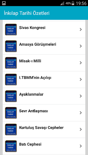 İnkılap Tarihi Konu Özetleri Screen 3