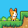 Puppy's candy adventure Retro pixel platformer icon