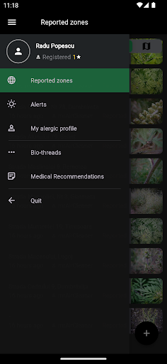 Android application Alergotel screenshort