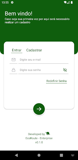 Android application EcoRoute screenshort