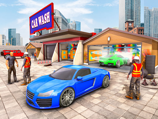Android application Power Washing Car Simulator 3D screenshort