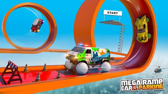 Mega Ramp Car Parking Mod Apk : New Car Games Racing Stunts 3