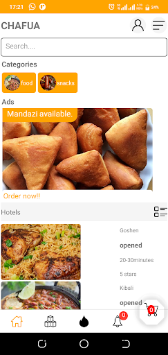 Android application Chafua App screenshort