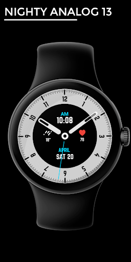 Nighty Analog 13 - watch face screenshot 6