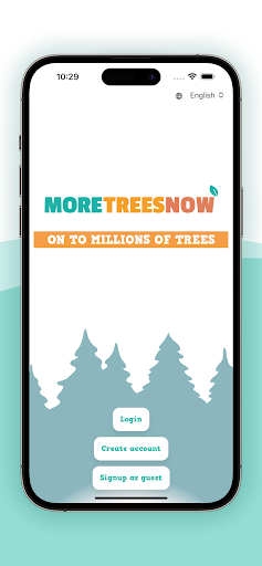 Android application MoreTreesNow screenshort
