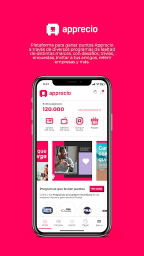 Android application Apprecio Chile screenshort