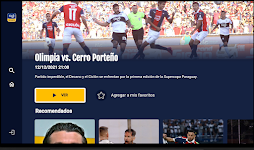 screenshot of Tigo Sports TV Paraguay