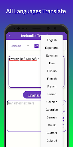 Icelandic Translator Screen 3