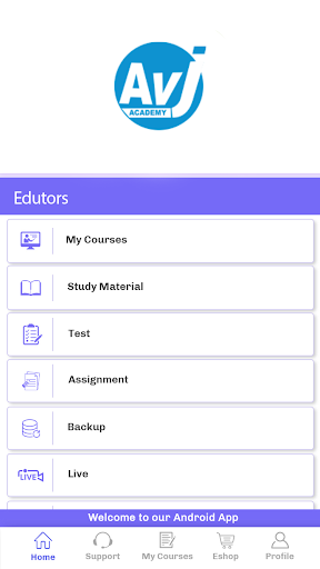 Android application AVJ DTH screenshort
