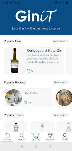 Android application GiniT – The Gin App screenshort