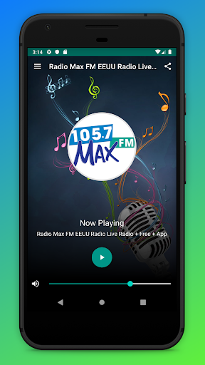 Android application Radio Max FM 105.7 USA Online screenshort