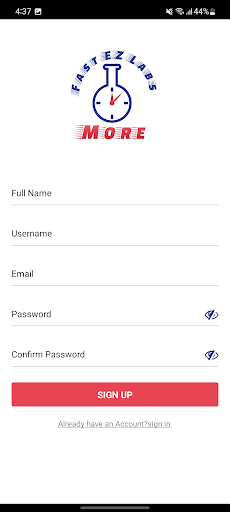 FAST EZ LABS Screen 3