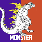 Cover Image of ダウンロード Godzila Tirex Monster Coloring 1.5 APK