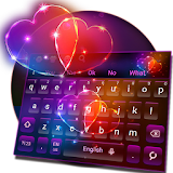 Glitter Neon Love Keyboard Theme icon