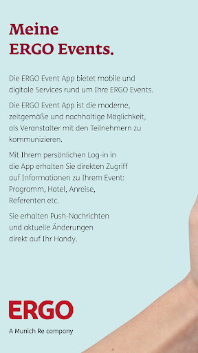 Android application ERGO Events screenshort