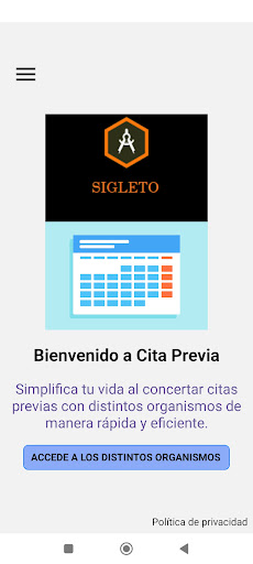 Cita previa Screen 3