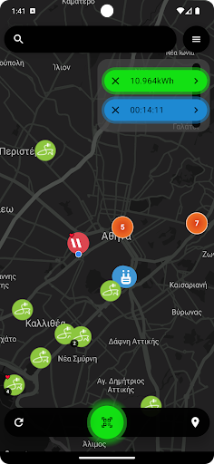 Android application EVPulse screenshort