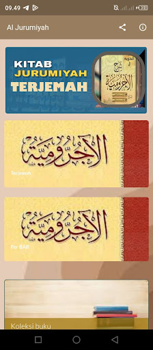 Android application Jurumiyah & Terjemah screenshort