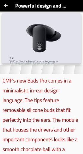 Android application Cmf buds pro guide screenshort