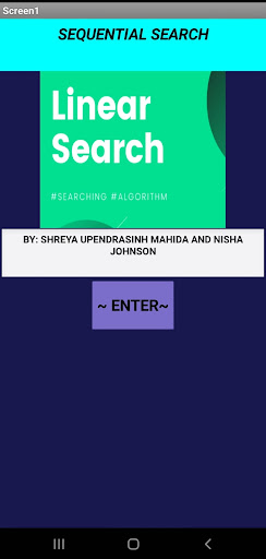 Sequential Search Screen 3