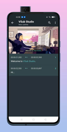 VSub Studio Screen 2