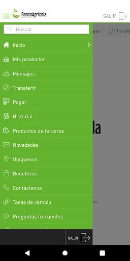 Móvil Banking Bagricola Screen 2