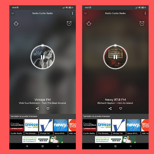 Radio Curtin Radio fm Screen 3
