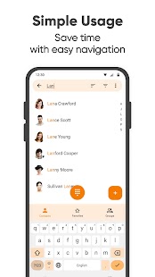 Simple Contacts Pro Ekran görüntüsü