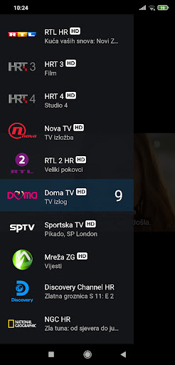 Android application Gledaj.hr screenshort