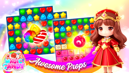 Magic Candy Road Puzzle Game