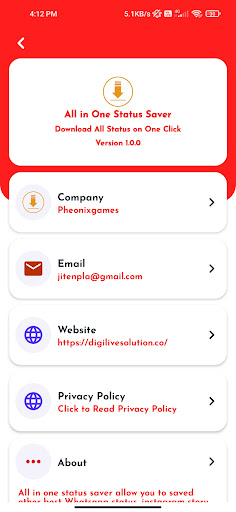 AIO Status Saver Screen 3