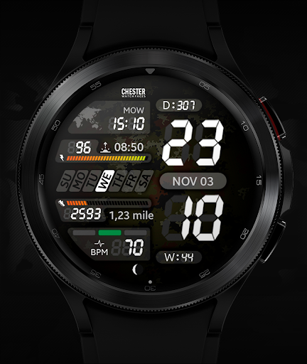 Chester LCD2 watch face Screen 2