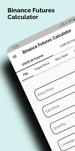 Android application Binance Futures Calculator(uno screenshort