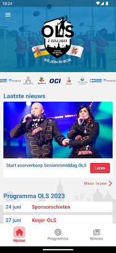 Android application OLS 2023 screenshort