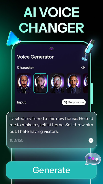 Celebs AI text to voice clone - 1.5.7 - (Android)