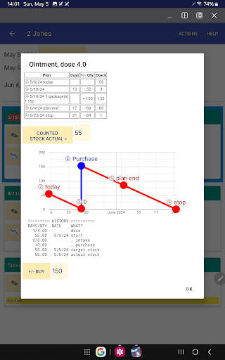 Android application Pill Counter screenshort
