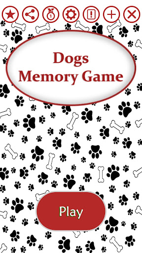Android application Dogs Memory Game screenshort