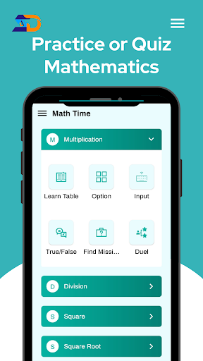 Android application Maths Time screenshort