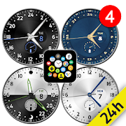 12/24-hour Analog Watch Face Pack for Bubble Cloud