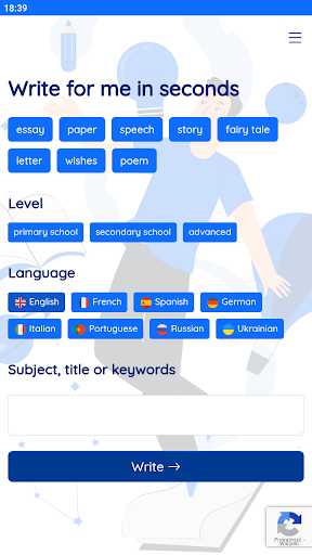 Android application MayAI - AI does homework screenshort