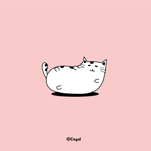 카카오톡 테마 - 통통이 고양_핑크 (카톡테마) logo
