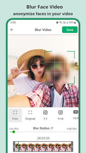 Blur or Pixelate Video Editor Screen 2
