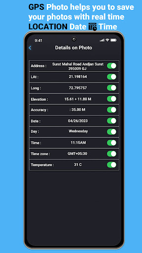 GPS Map Camera - Geotag Photo Screen 2