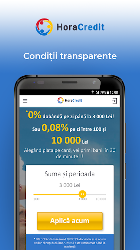 Android application HoraCredit - creditare online screenshort