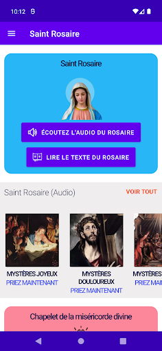 Android application Le Saint Rosaire Catholique screenshort