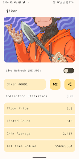 NFT Widgets Screen 3