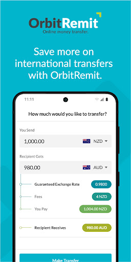 Android application OrbitRemit Money Transfer screenshort