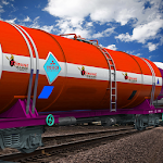 Cover Image of ดาวน์โหลด Oil Tanker Train Driving Sim :  APK
