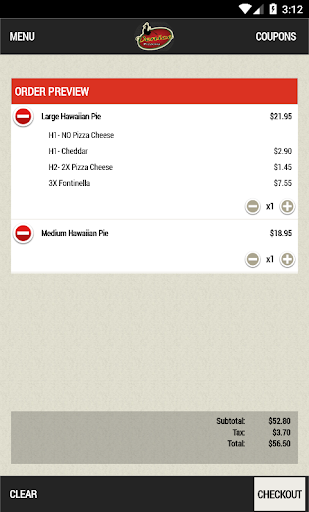 Screenshot of Venice Pizzeria