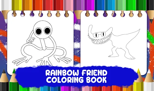 Rainbow Friend Coloring Book